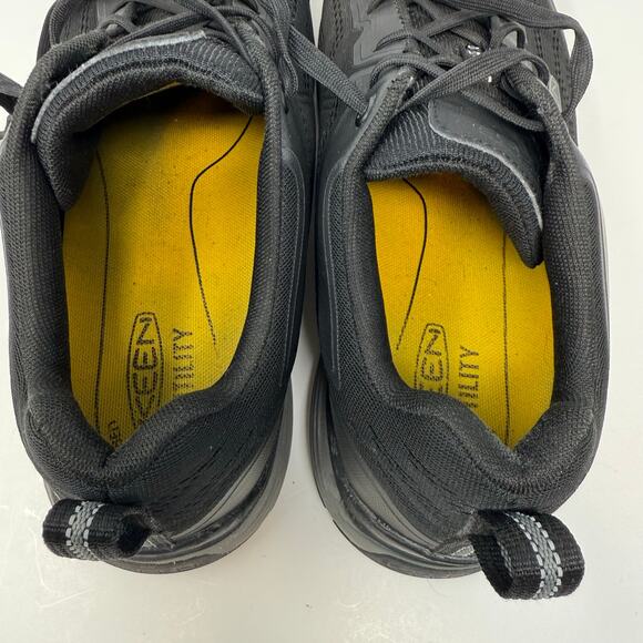 Keen Utility Shoes Men's 12D Black Composite Toe Work Shoes Rugged Comfort - Picture 6 of 14